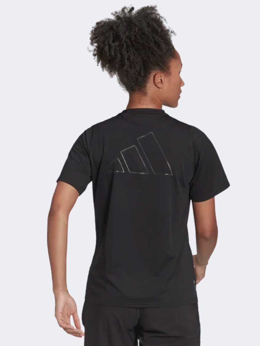 Adidas Run Icon Women Running T-Shirt Black