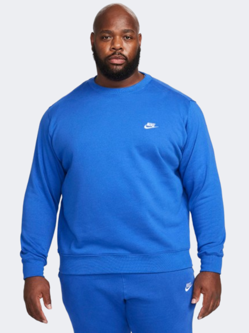 Nike Club Men Lifestyle Sweatshirt Game Royal/White