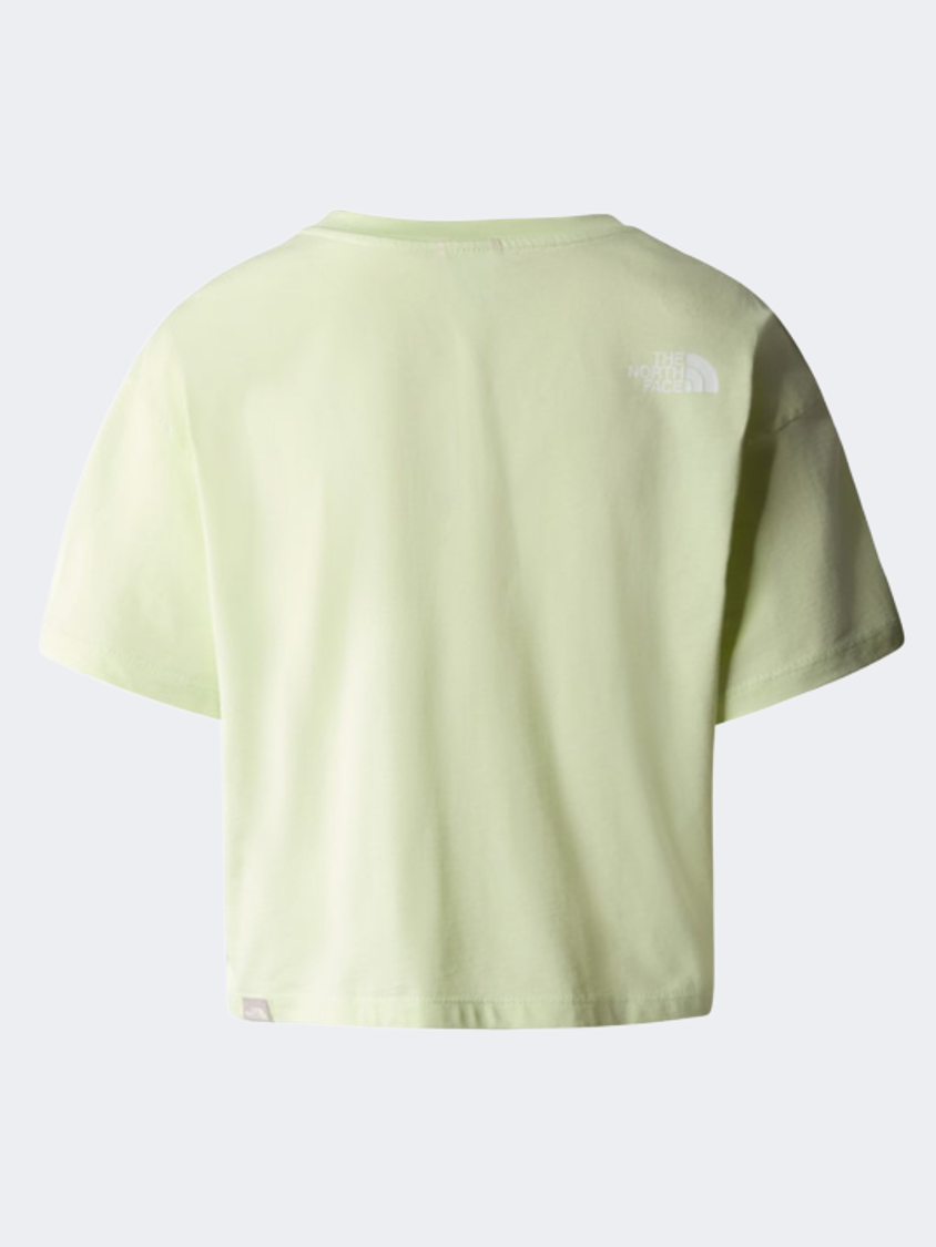 The North Face Crop Dome Girls Lifestyle T-Shirt Lime Cream