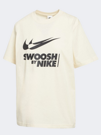 تيشيرت لايف ستايل نسائي Nike Bf Gls حليب جوز الهند/أسود