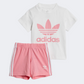Adidas Trefoil Infant-Girls Original Set White/Pink