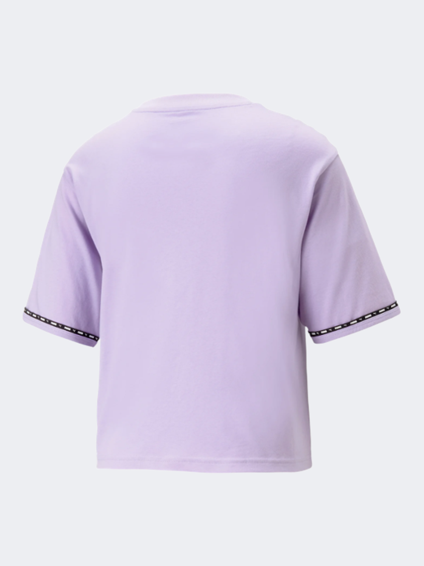 Puma Power Tape Women Lifestyle T-Shirt Vivid Violet