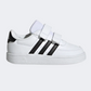 Adidas Breaknet Court Two-Strap  Infant-Unisex Sportswear  Shoes  White/Black