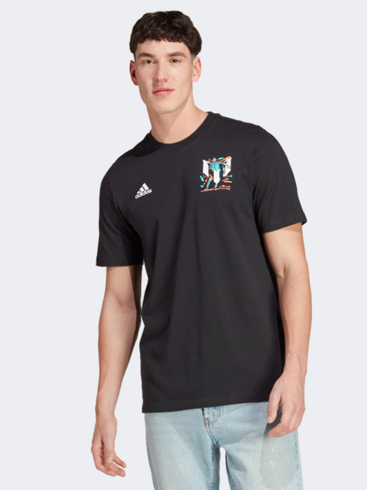 Adidas Messi Football Icon Men Football T-Shirt Black