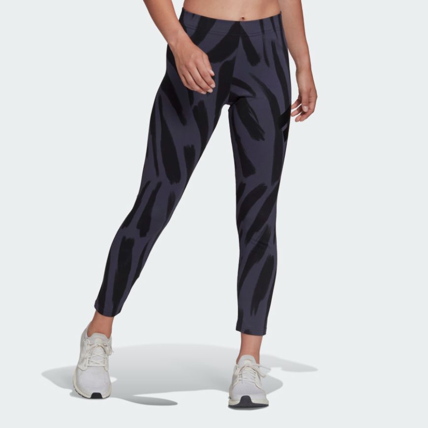 Adidas Sportswear Future Icons Feel Fierce Graphic Women Lifestyle Tight Navy/Black