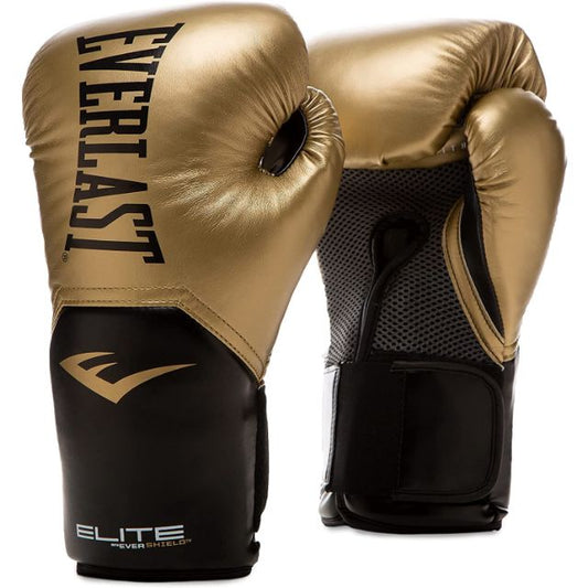 Everlast Pro Style Elite Unisex Boxing Gloves Black/Gold