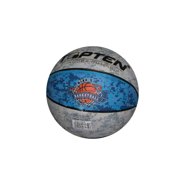 Topten Basketball R705Cm Rubber Size 5 Blue/Grey Ball