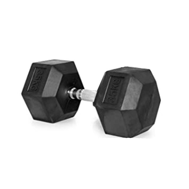 Irm-Fitness Factory Rubber Hex Dumbbell 35Kg Ng Fitness Weight Black Hd-001