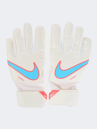 قفازات حارس المرمى لكرة القدم للجنسين من نايك جونيور أبيض/أزرق