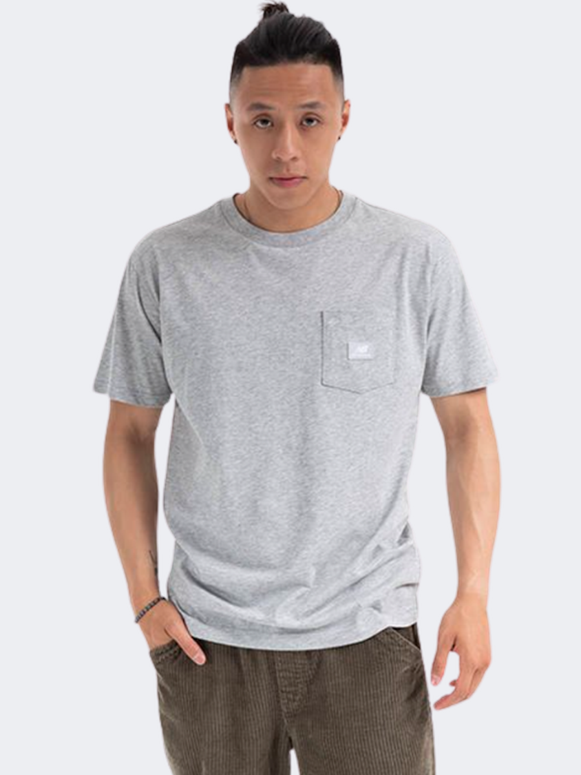 New Balance Athletics Men Lifestyle T-Shirt Athletic Grey