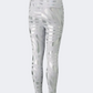 Puma  Nova Shine Printed Girls Lifestyle Tight Silver Grey