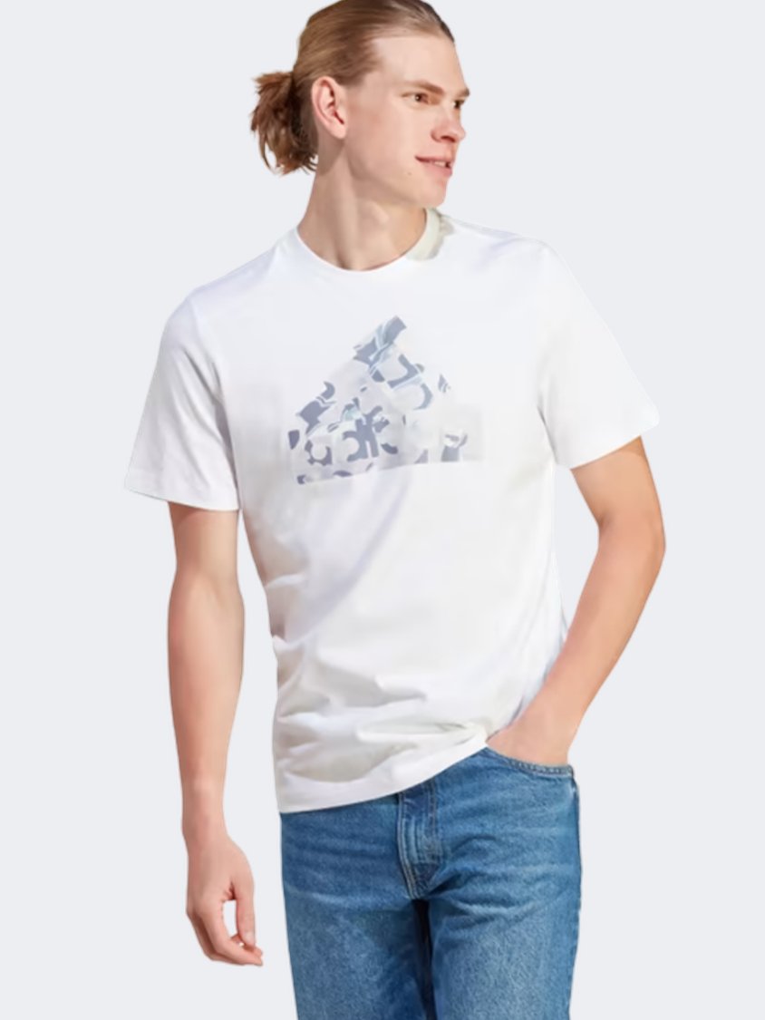 Adidas Future Icons Camo Men Sportswear T-Shirt White