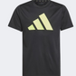 Adidas Essential Logo Boys Training T-Shirt Black/Lemon