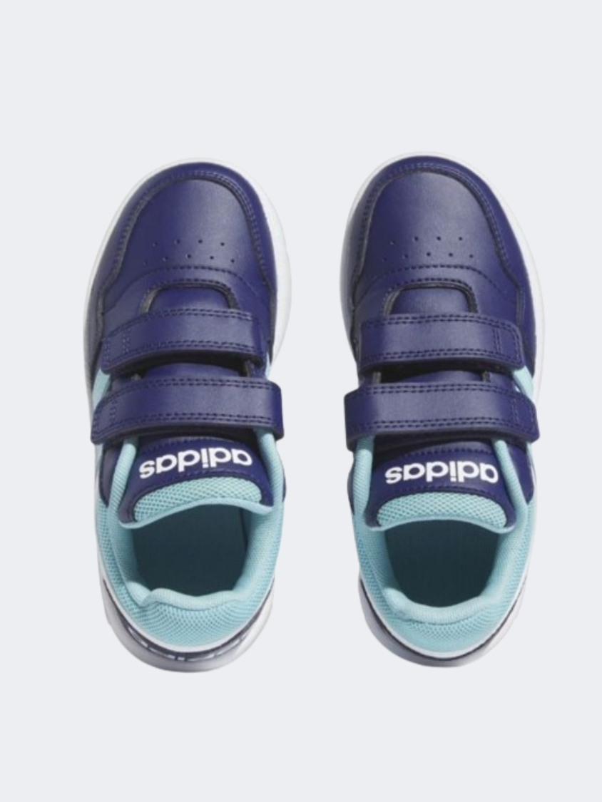 Adidas Hoops 3.0 Ps-Boys Sportswear Shoes Black/Aqua/White