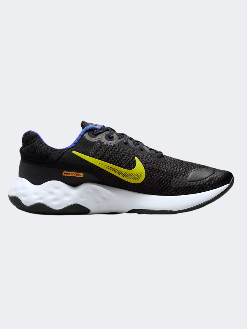 Nike Renew Ride 3 Men Running Shoes Black/Voltage  Blue