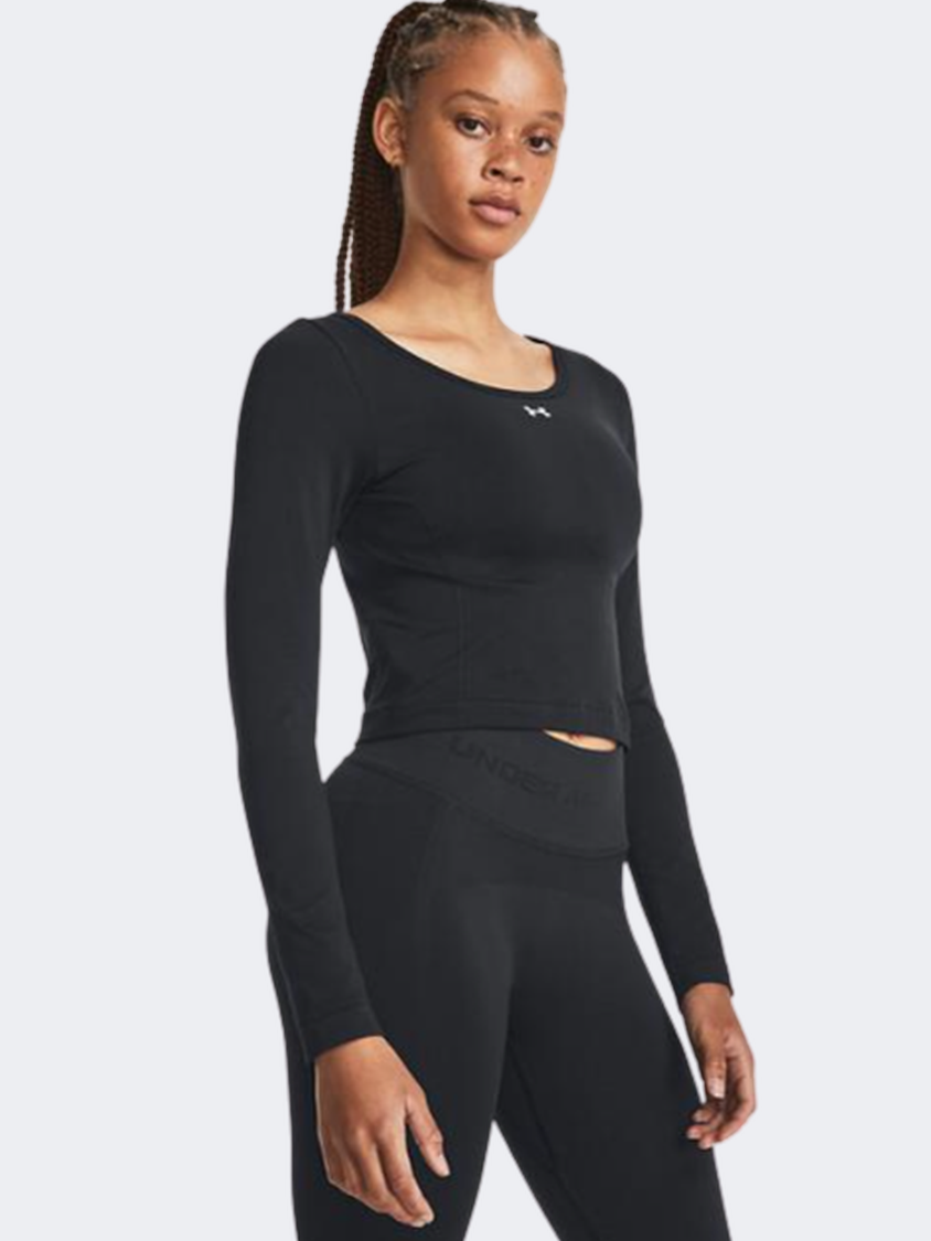 Under Armour Train Seamless Women Training Long Sleeve Black/White