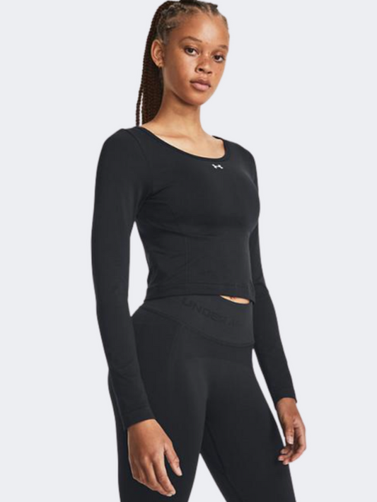 Under Armour Train Seamless Women Training Long Sleeve Black/White