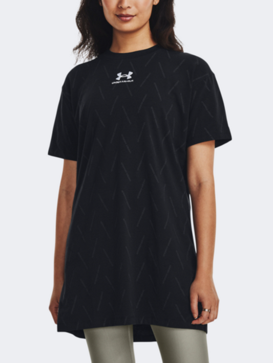 Under Armour Extended Women Training TShirt Black/Jet Grey