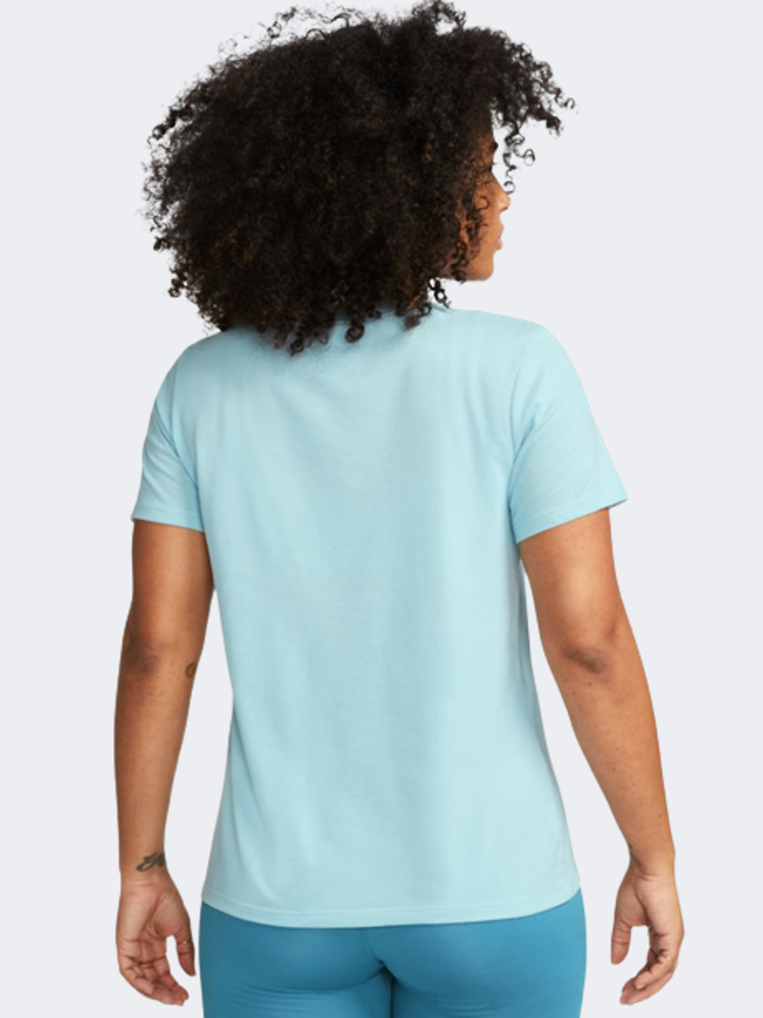 Nike Dri-Fit Swoosh Women Training T-Shirt Light Blue
