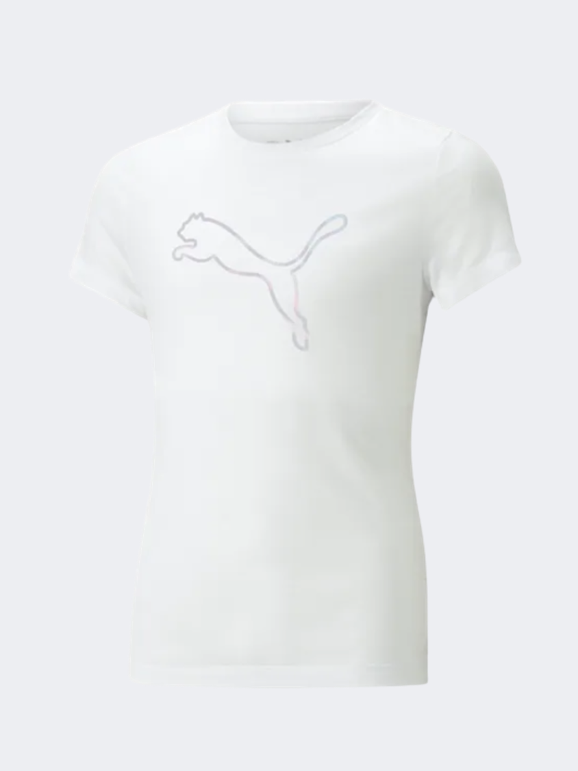 Puma  Nova Shine Girls Lifestyle T-Shirt White