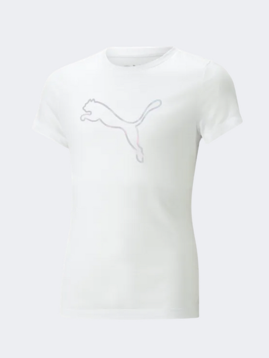 Puma  Nova Shine Girls Lifestyle T-Shirt White