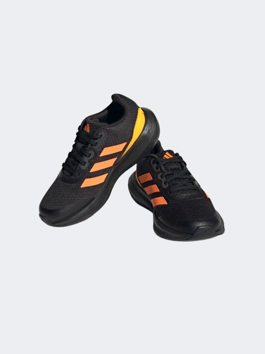 Adidas falcon sales black orange