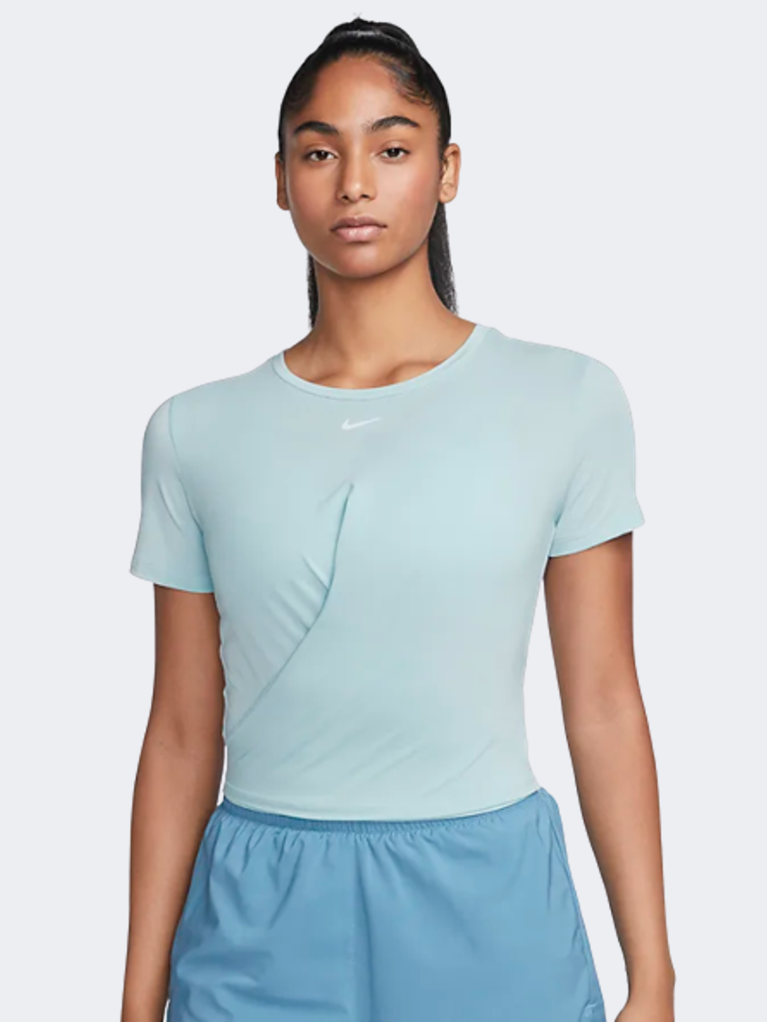 Nike Dri-Fit One Luxe Women Training T-Shirt Light Blue