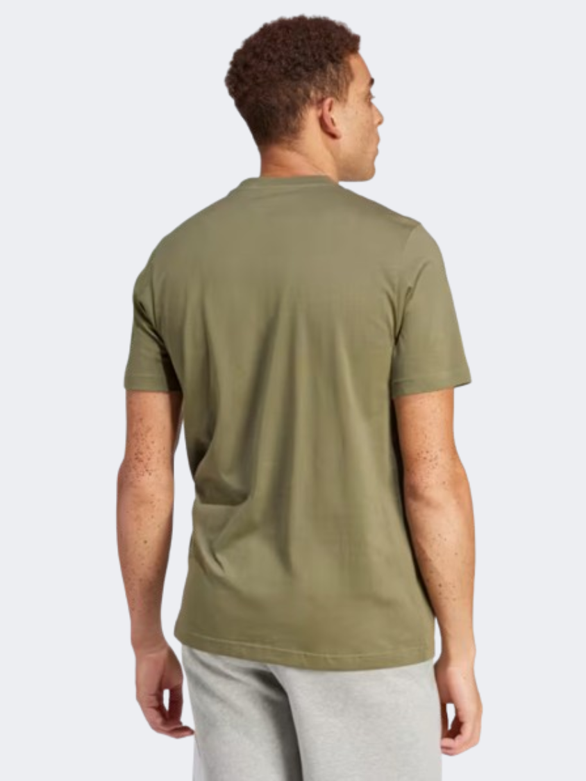 Adidas Camo Badge Of Sport Men Sportswear T-Shirt Olive Strata