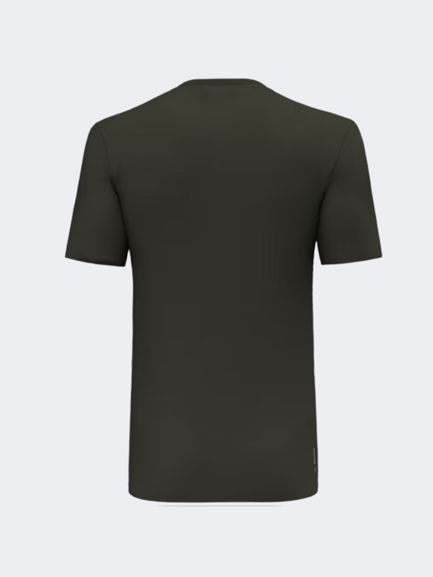 Salewa Solidlogo Dri-Release Men Hiking T-Shirt Dark Olive