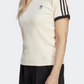 Adidas 3-Stripes Slim Women Original T-Shirt Wonder White
