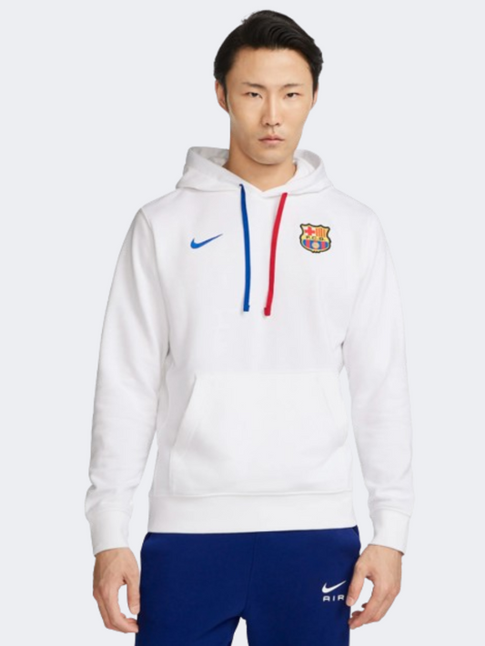 Nike Fc Barcelona Club Men Football Hoody White/Blue/Red