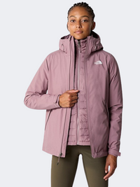 جاكيت هايكنج نسائي The North Face Carto Triclimate رمادي فون
