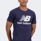 New Balance Essentials Stacked Logo Men Lifestyle T-Shirt Eclipse