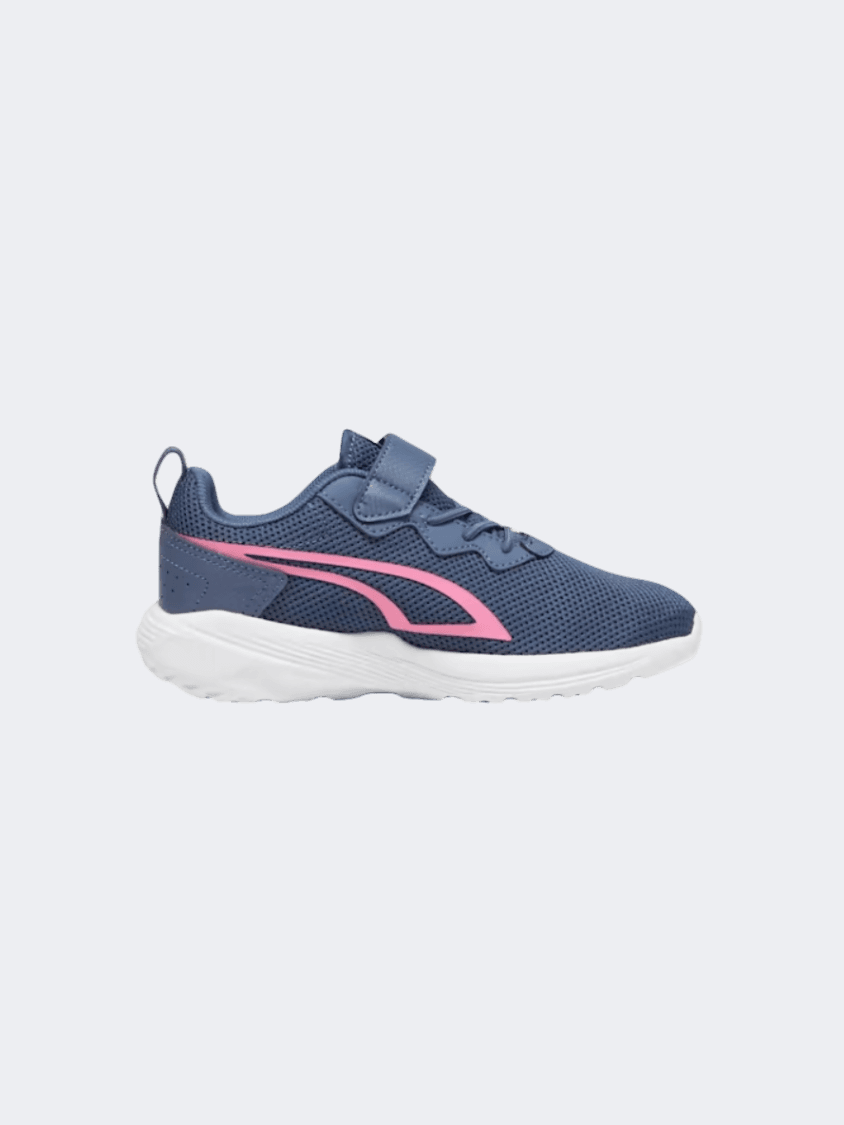 Puma All Day Active Acps Ps-Girls Lifestyle Shoes Ink Blue/Strawberry