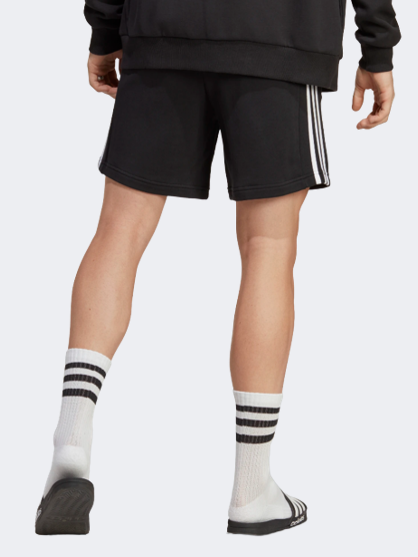 Adidas Essentials French Terry 3-Stripes Men Sportswear Short Black/White