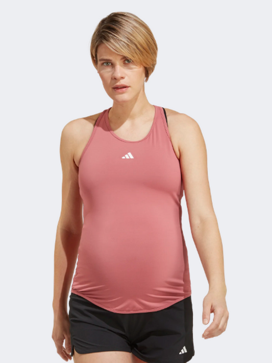 Adidas Aeroready Train Essentials Slim-Fit Women Training Tank Pink / White