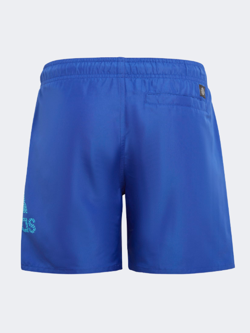 Adidas Logo Clx Swim Boys Swim Swim Short Signal Cyan