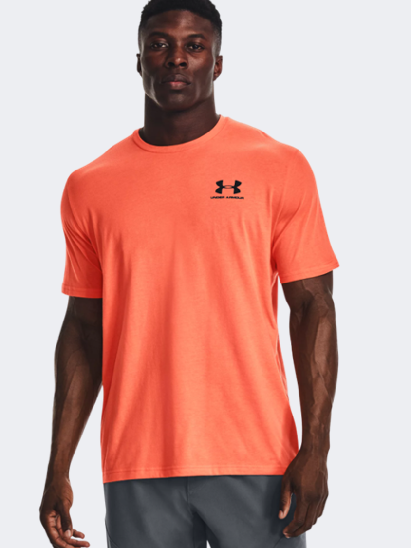 Under Armour Sportstyle Left Chest Men Training T-Shirt Orange