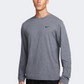 Nike Uv Hyverse Men Training Long Sleeve Heather Black