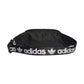 Adidas Adicolor Branded Webbing Waist Unisex Original Bag Black/White