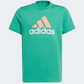 Adidas Essentials Two-Color Big Logo Gs Sportswear T-Shirt Green/White