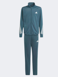 بدلة رياضية للأولاد Adidas Train Icons أزرق ليلي/أبيض