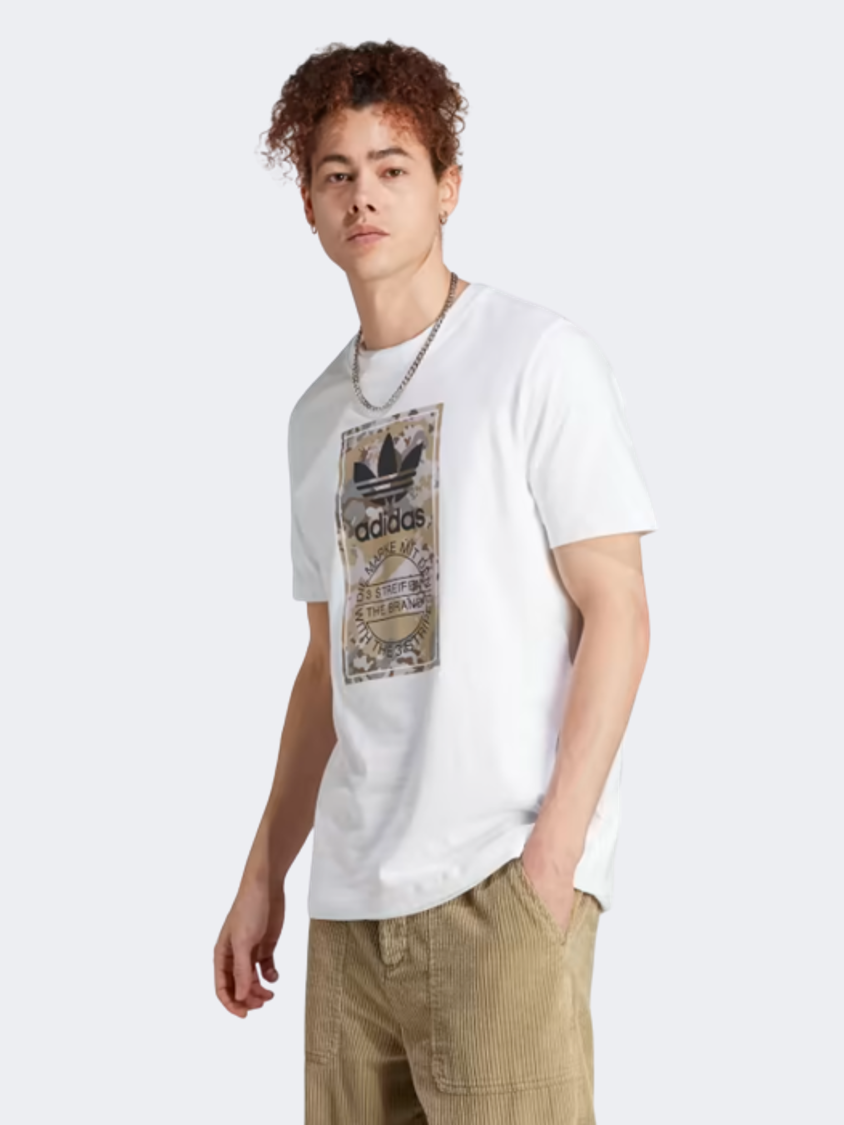 Adidas Camo Tongue Men Original T-Shirt White