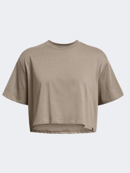 Under Armour Essential Boxy Women Lifestyle T-Shirt Taupe Dusk