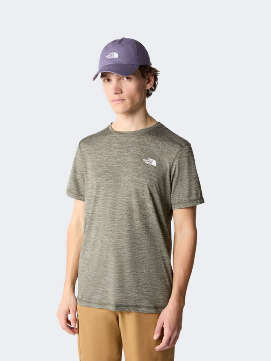 The North Face Lightning Men Hiking T-Shirt Taupe Green