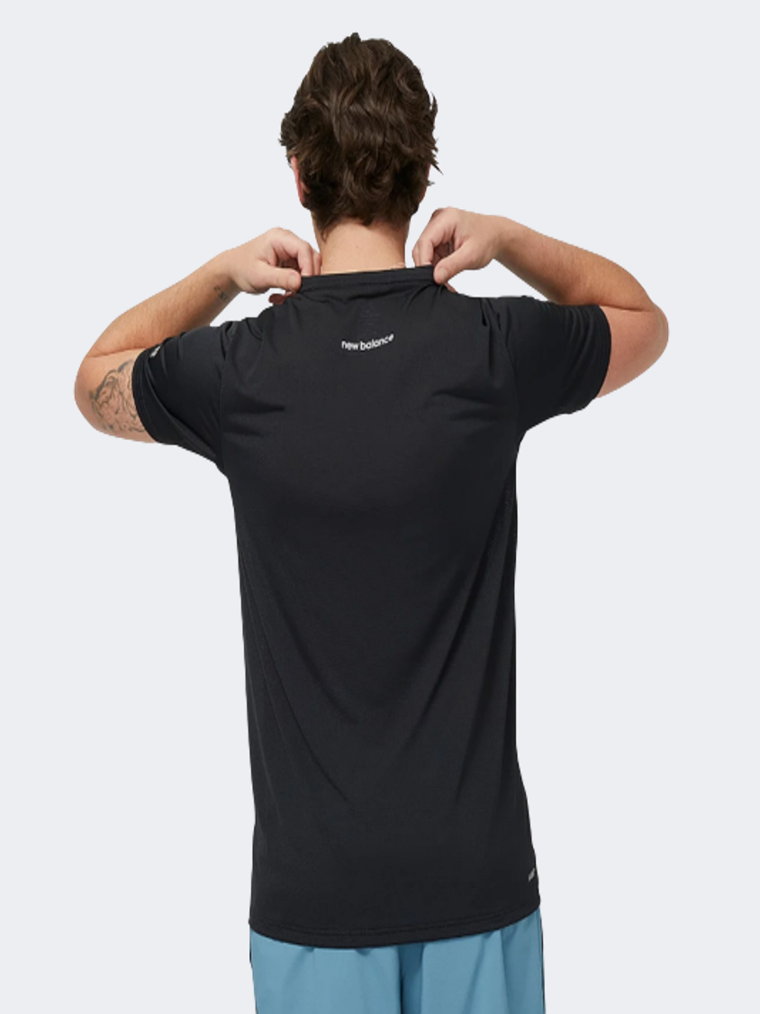 New Balance Accelerate Graphic Men Performanc T-Shirt Marine Blue