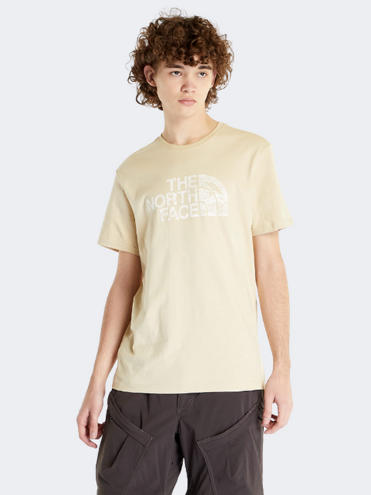 The North Face Woodcut Dome  Men Lifestyle T-Shirt Gravel