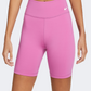Nike Mid Rise 7In Women Training Short Fuchsia/White