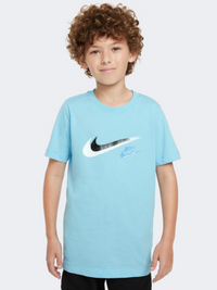 تيشيرت لايف ستايل أولاد Nike Si أزرق أكواريوس