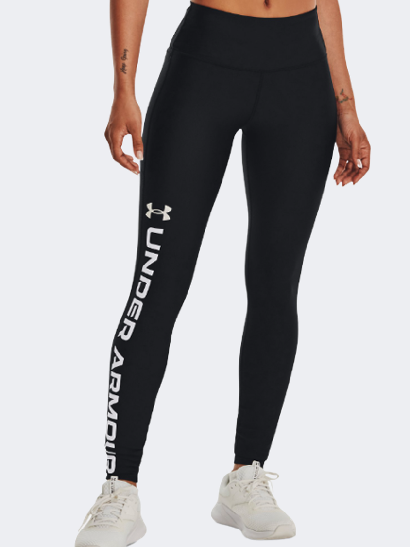Under Armour Branded Women Training Tight Black/White